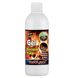 LIQUIDO ENCIENDE FUEGOS EN GEL MOBLYSOL 500 ML